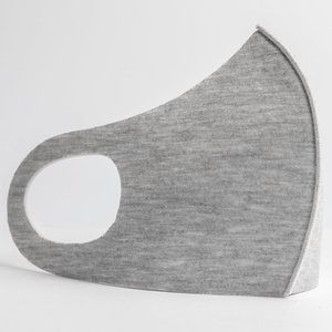 Heather Grey 3D Neoprene Washable Face Mask Super